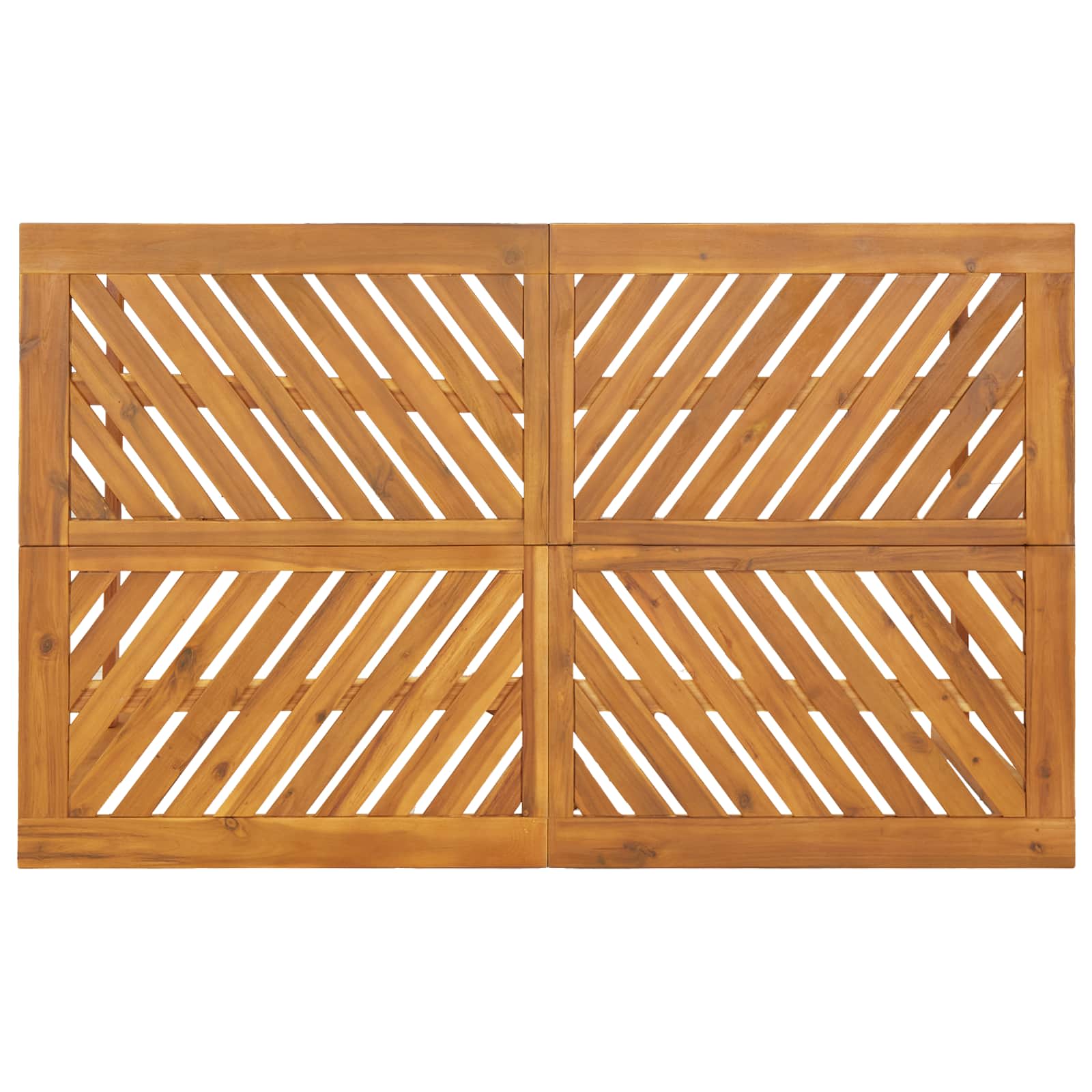 Garden Dining Set 4 pcs Brown Solid Acacia Wood