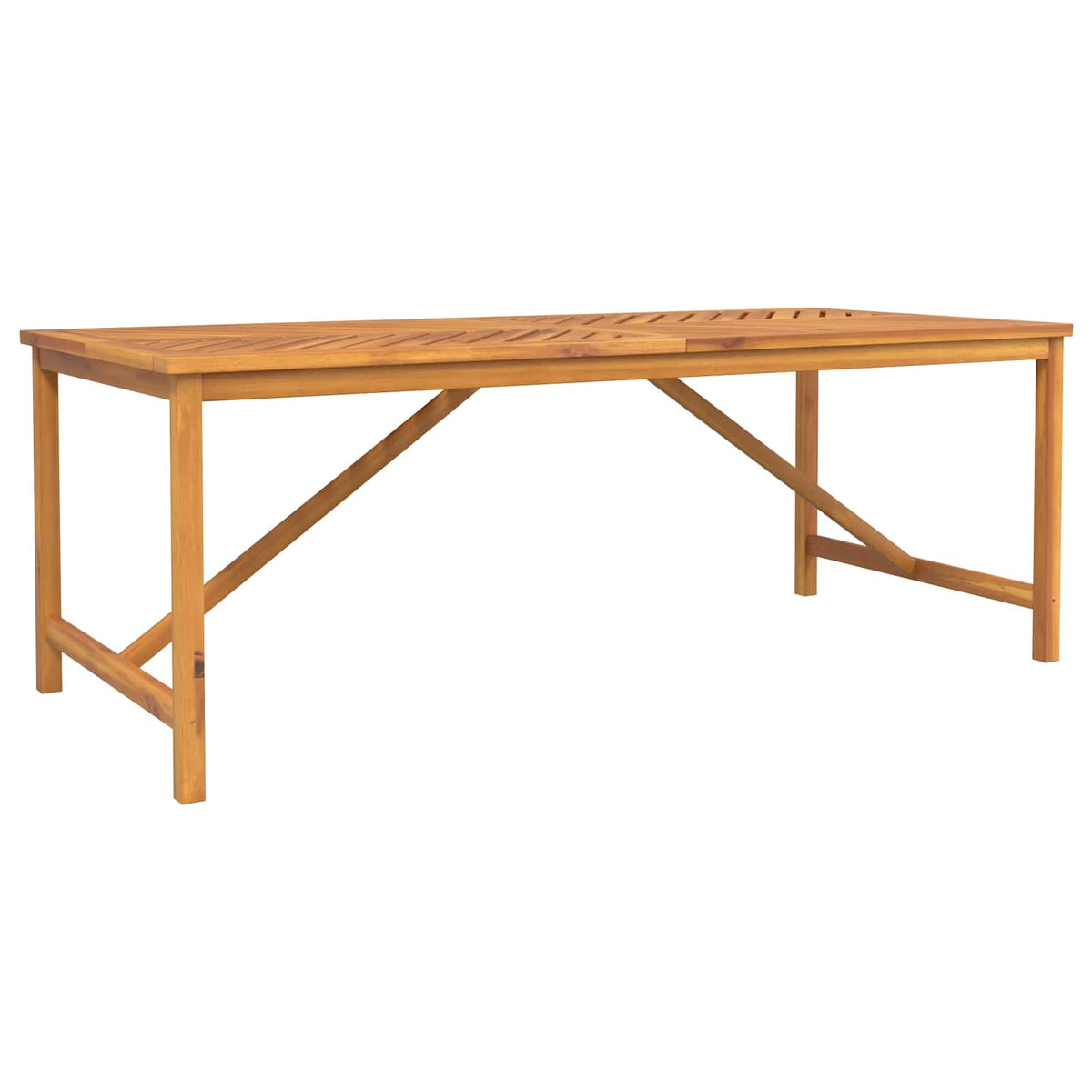 Garden Dining Set 7 pcs Brown Solid Acacia Wood