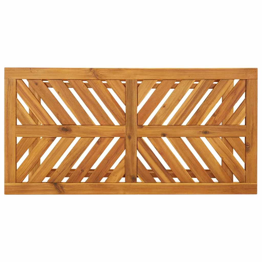 Garden Lounge Set 4 pcs Brown Solid Acacia Wood