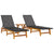 3 Piece Garden Lounge Set Poly Rattan&Solid Wood Acacia