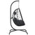 Hanging Egg Chair with Cushion Anthracite Poly Rattan&Steel