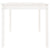 Garden Table White 82.5x82.5x76 cm Solid Wood Pine