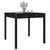 Garden Table Black 82.5x82.5x76 cm Solid Wood Pine