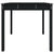 Garden Table Black 82.5x82.5x76 cm Solid Wood Pine