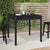 Garden Table Black 82.5x82.5x76 cm Solid Wood Pine