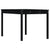 Garden Table Black 121x82.5x76 cm Solid Wood Pine