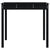 Garden Table Black 121x82.5x76 cm Solid Wood Pine