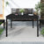 Garden Table Black 121x82.5x76 cm Solid Wood Pine