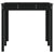 Garden Table Black 159.5x82.5x76 cm Solid Wood Pine