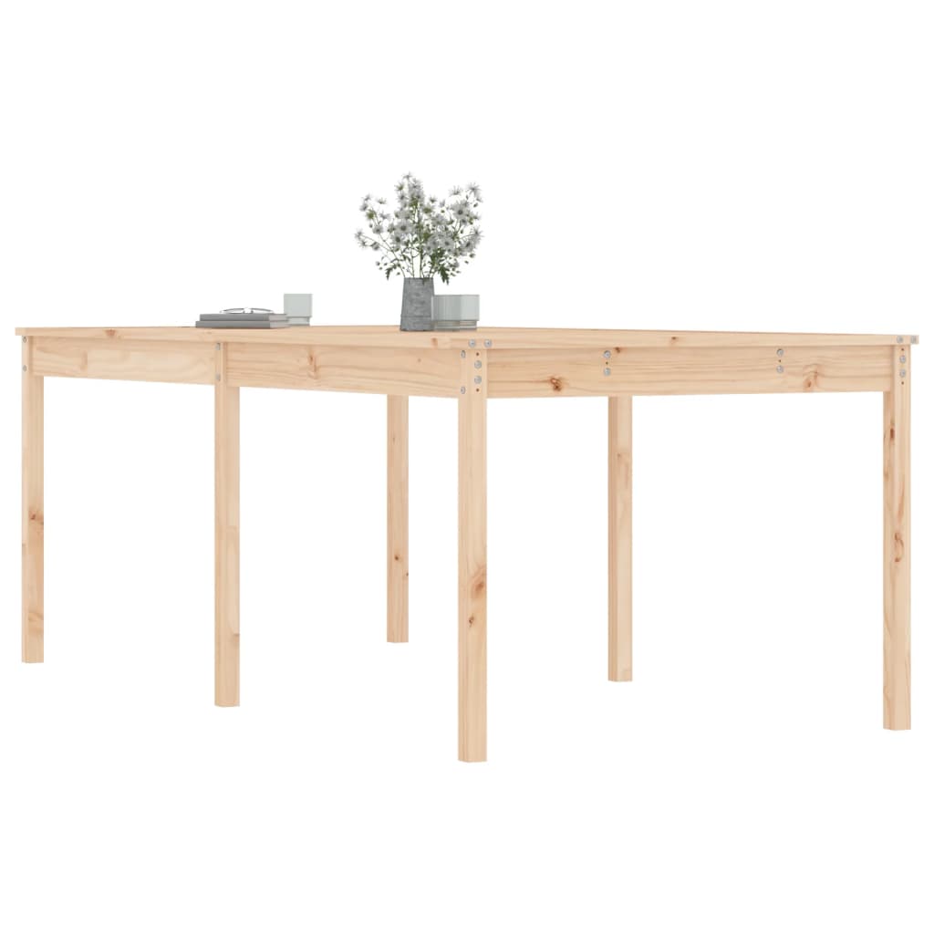 Garden Table 203.5x100x76 cm Solid Wood Pine