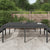 Garden Table Grey 203.5x100x76 cm Solid Wood Pine