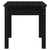 Garden Bench Black 50x44x45 cm Solid Wood Pine