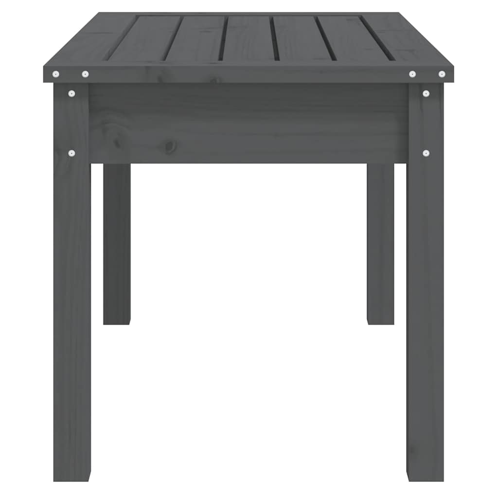 Garden Bench Grey 80x44x45 cm Solid Wood Pine