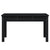 Garden Bench Black 80x44x45 cm Solid Wood Pine