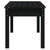 Garden Bench Black 80x44x45 cm Solid Wood Pine