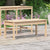 Garden Bench 109x44x45 cm Solid Wood Pine