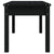 Garden Bench Black 109x44x45 cm Solid Wood Pine