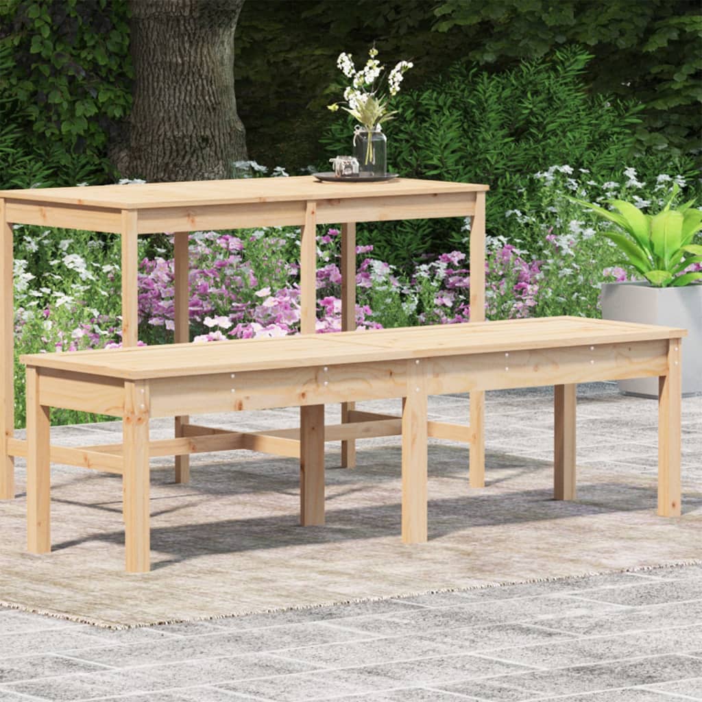 2-Seater Garden Bench 159.5x44x45 cm Solid Wood Pine