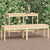 2-Seater Garden Bench 159.5x44x45 cm Solid Wood Pine