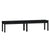 2-Seater Garden Bench Black 203.5x44x45 cm Solid Wood Pine