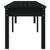 2-Seater Garden Bench Black 203.5x44x45 cm Solid Wood Pine