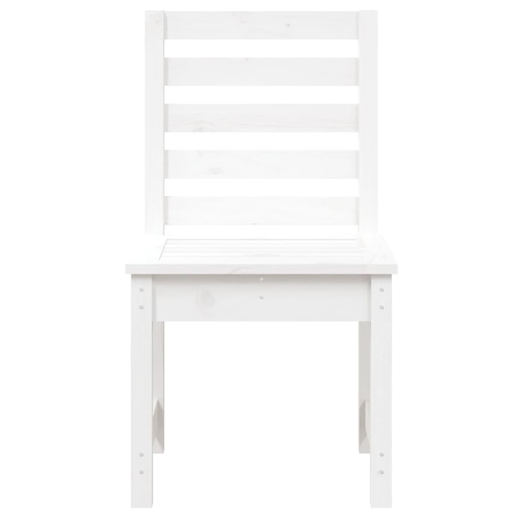 Garden Chairs 2 pcs White 50x48x91.5 cm Solid Wood Pine