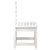 Garden Chairs 2 pcs White 50x48x91.5 cm Solid Wood Pine