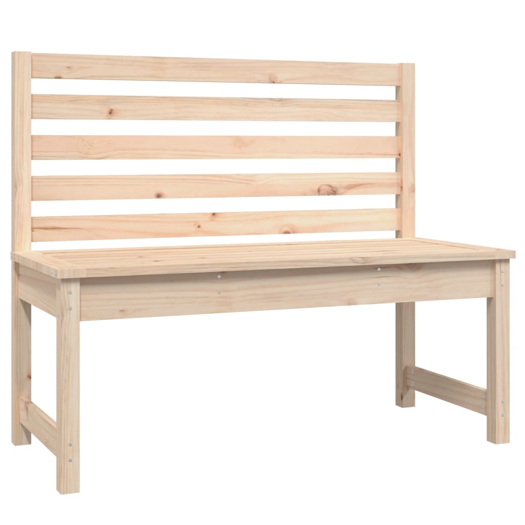 Garden Bench 109 cm Solid Wood Pine