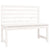 Garden Bench White 109 cm Solid Wood Pine