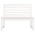 Garden Bench White 109 cm Solid Wood Pine