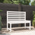 Garden Bench White 109 cm Solid Wood Pine