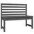 Garden Bench Grey 109 cm Solid Wood Pine