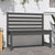 Garden Bench Grey 109 cm Solid Wood Pine