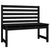 Garden Bench Black 109 cm Solid Wood Pine