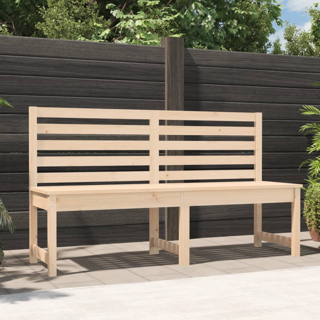 Garden Bench 157.5 cm Solid Wood Pine