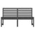 Garden Bench Grey 157.5 cm Solid Wood Pine