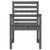 Garden Chairs 2 pcs Grey 60x48x91 cm Solid Wood Pine