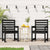 Garden Chairs 2 pcs Black 60x48x91 cm Solid Wood Pine