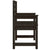 Garden Chairs 2 pcs Black 60x48x91 cm Solid Wood Pine