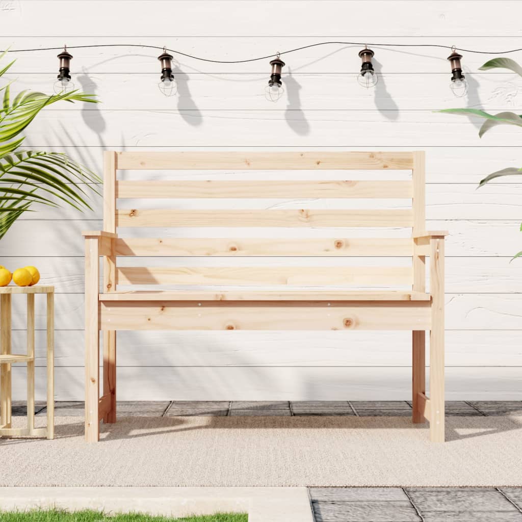 Garden Bench 109x48x91.5 cm Solid Wood Pine