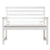 Garden Bench White 109x48x91.5 cm Solid Wood Pine