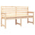 Garden Bench 159.5x48x91.5 cm Solid Wood Pine