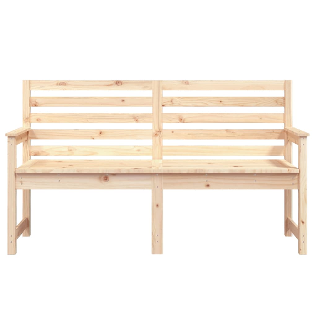 Garden Bench 159.5x48x91.5 cm Solid Wood Pine