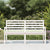 Garden Bench White 159.5x48x91.5 cm Solid Wood Pine