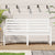 Garden Bench White 159.5x48x91.5 cm Solid Wood Pine