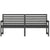 Garden Bench Grey 203.5x48x91.5 cm Solid Wood Pine