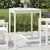 Garden Table White 82.5x82.5x110 cm Solid Wood Pine