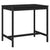 Garden Table Black 121x82.5x110 cm Solid Wood Pine