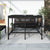 Garden Table Black 159.5x82.5x110 cm Solid Wood Pine