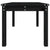 Garden Table Black 82.5x50.5x45 cm Solid Wood Pine